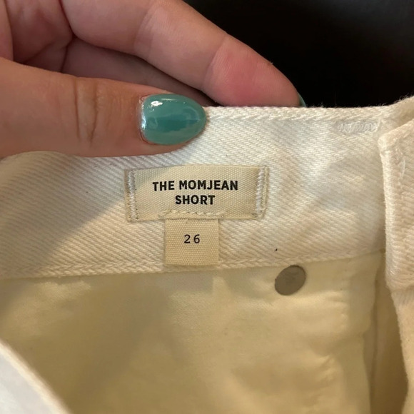 Madewell The Momjean Shorts- Tile White NWT 26 - Picture 6 of 7